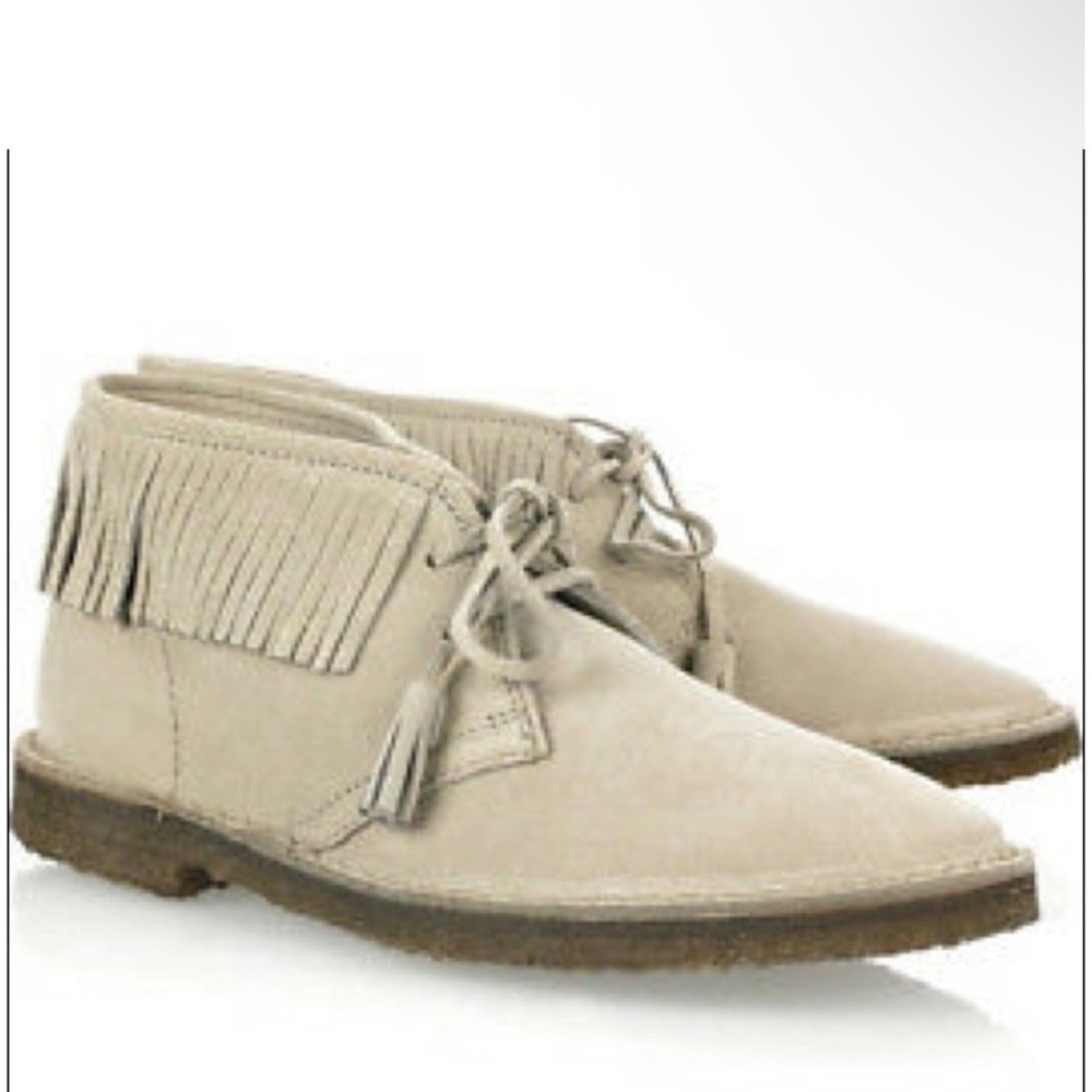 J.Crew Macalister Fringe Suede Chukka Boots Tan Desert Boot Women's 8